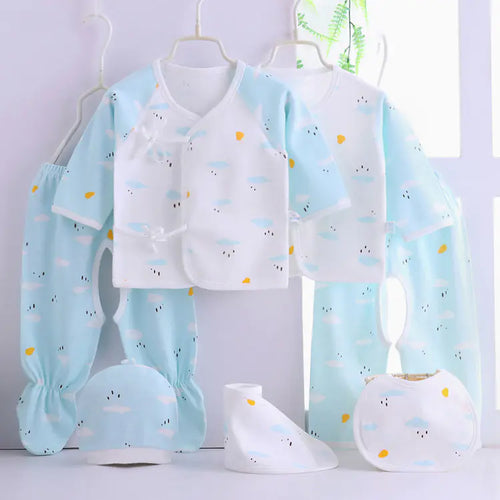 Newborn Baby Gift Set | With 7 Cotton Clothing Items - # BANB11110001